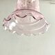 Suspension vintage en verre rose