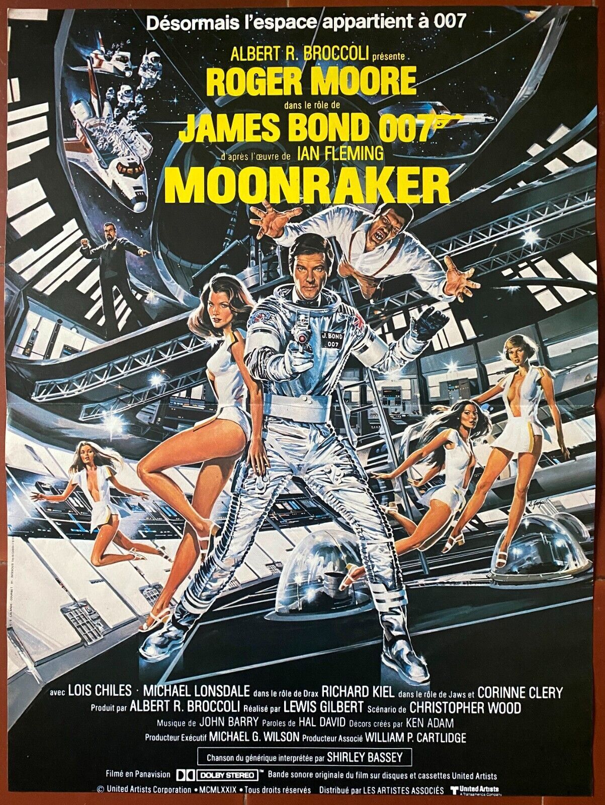 Poster "Moonraker" Roger Moore James Bond 007 40x60cm 1979