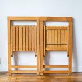 Two folding chairs circa 1970
