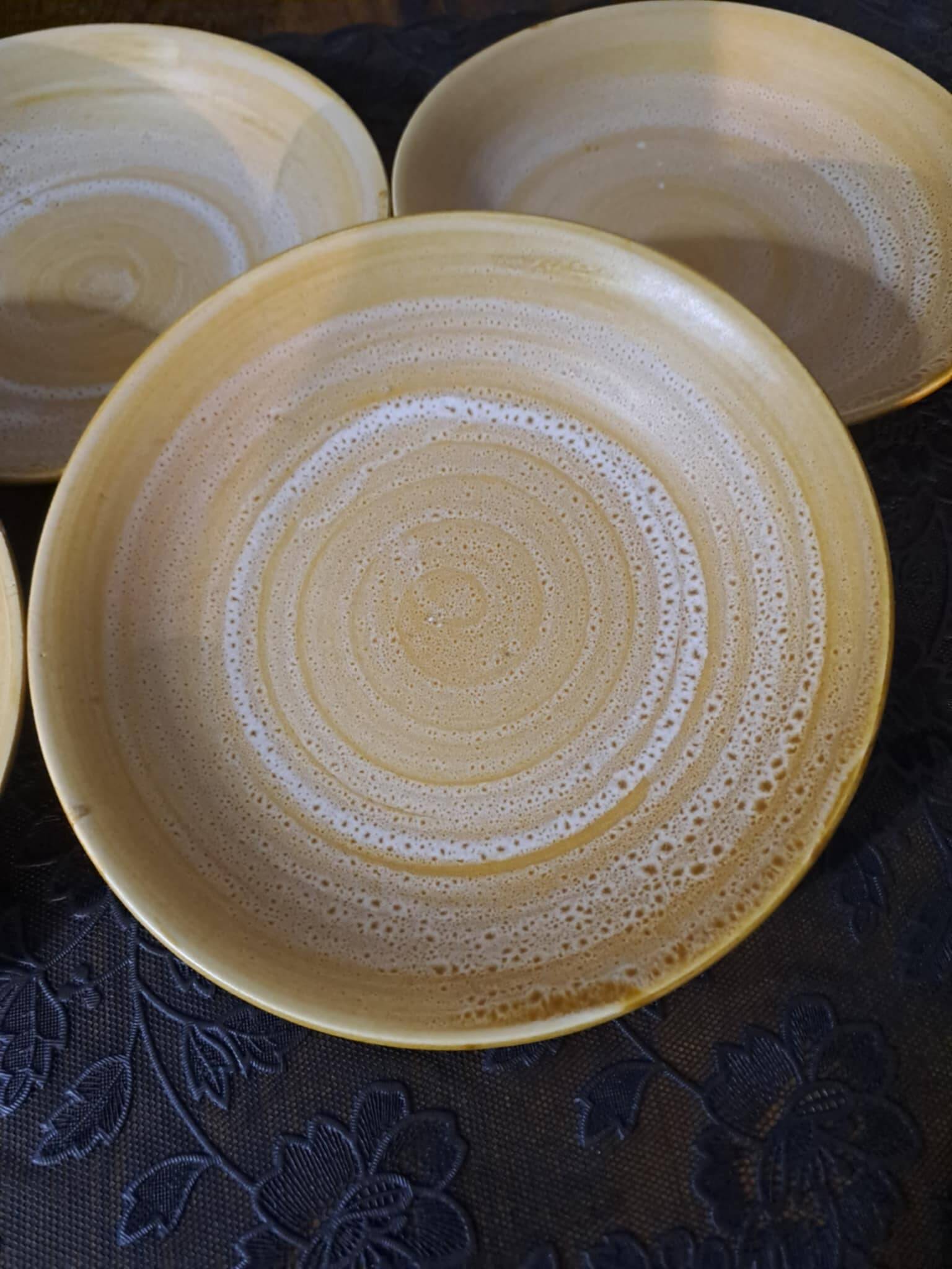 5 Niderviller stoneware soup plates