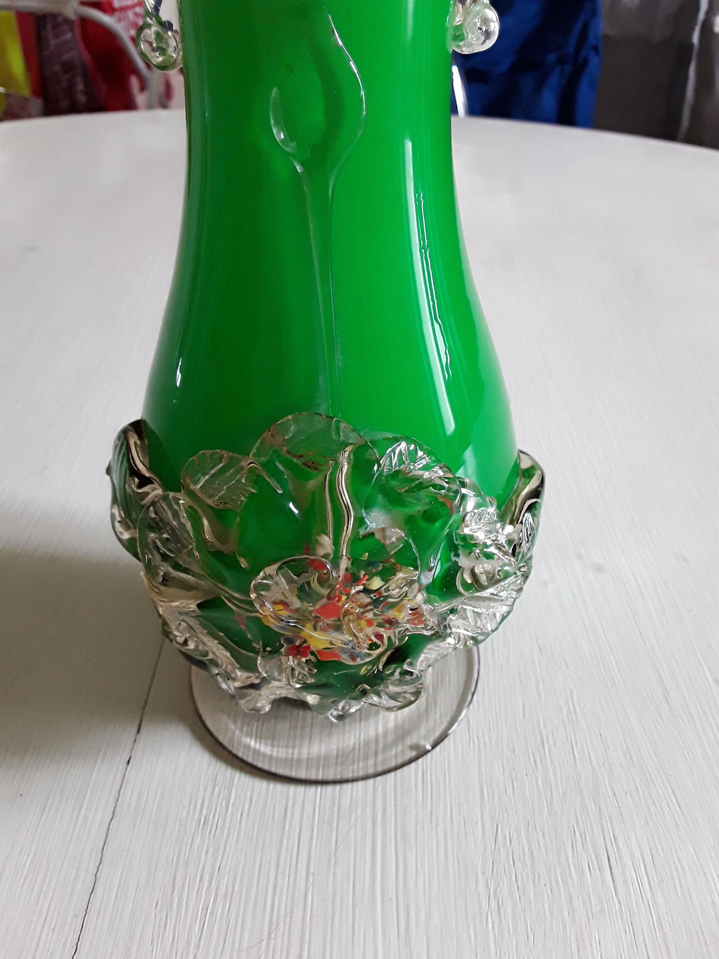 Murano blown glass vase