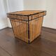 Mid-Century Rattan and Metal Storage Box by Rohe Noordwolde, 1950s