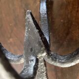 Wrought iron candlesticks