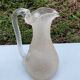 Carafe refresher pitcher baccarat or st louis frosted crystal twisted handle