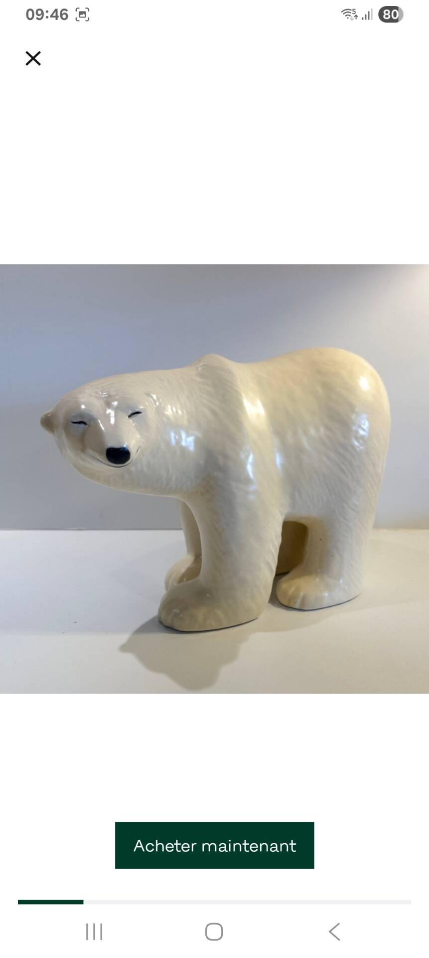 Polar Bear Duo from the Lilla Zoo series by Lisa Larson