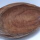Solid wood fruit bowl carved bird
