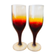 2 verres faits à la main par le professeur Zbigniew Horbowy