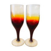 2 handmade glasses by Professor Zbigniew Horbowy