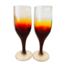 2 handmade glasses by Professor Zbigniew Horbowy