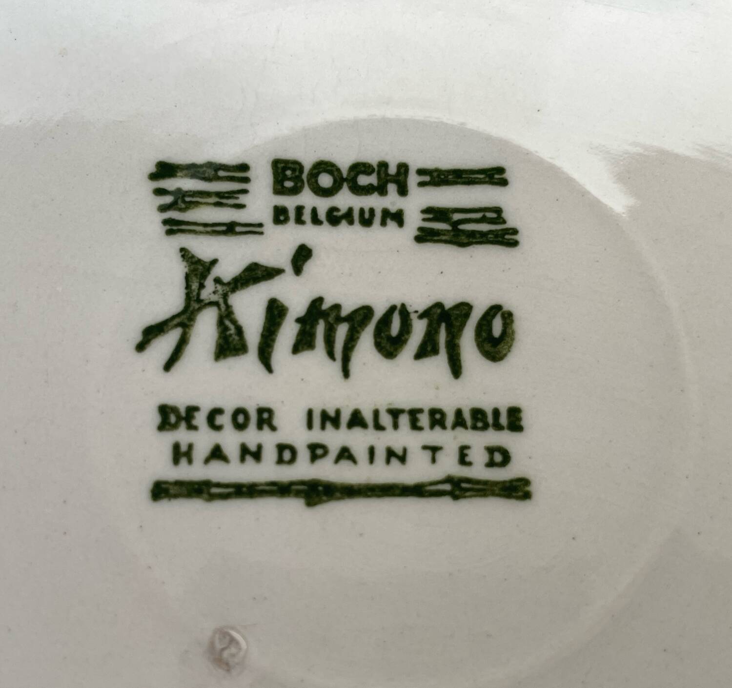 Vintage Boch "Kimono" cache-pot in earthenware – Belgium, 1950s