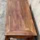 Large solid teak opium coffee table, elephant legs