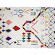 Colorful Berber carpet handmade 254 x 145 cm