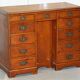Small Victorian desk in solid walnut with drawers.