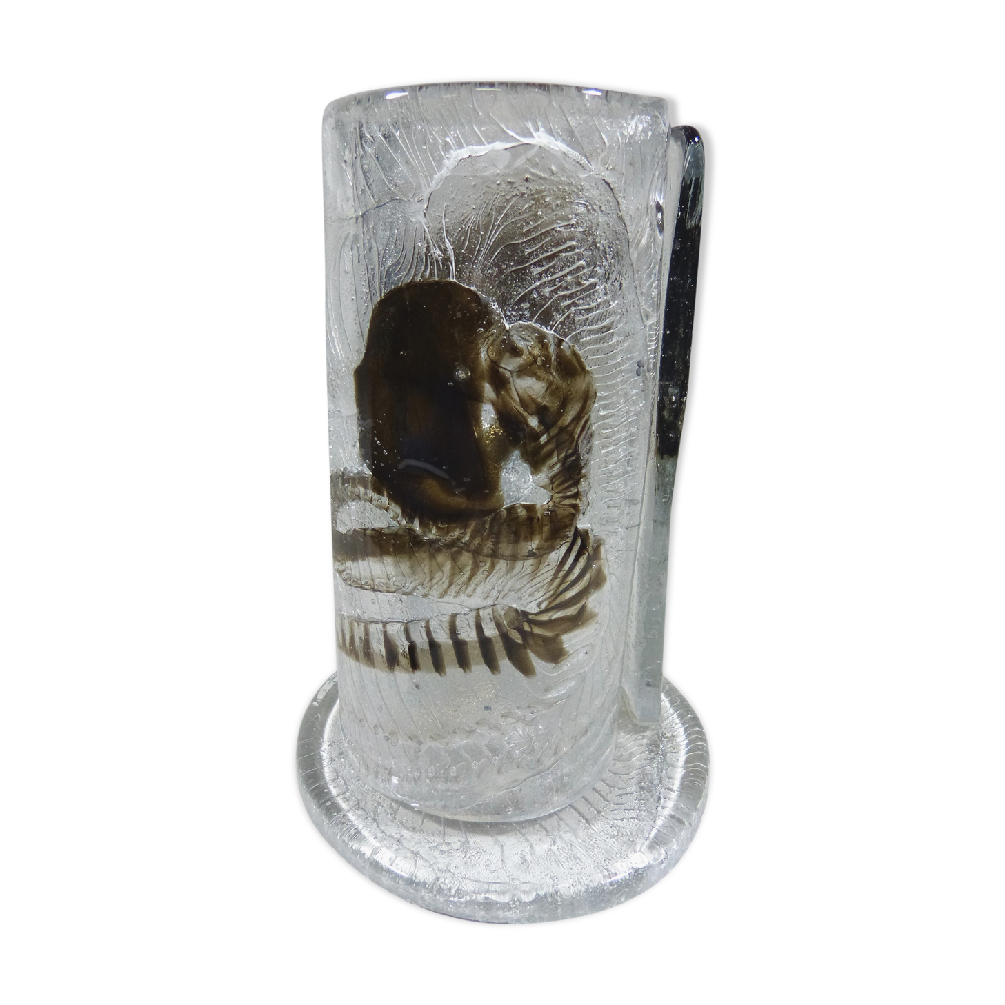 Lampe de table en verre par Mazzega, Italie