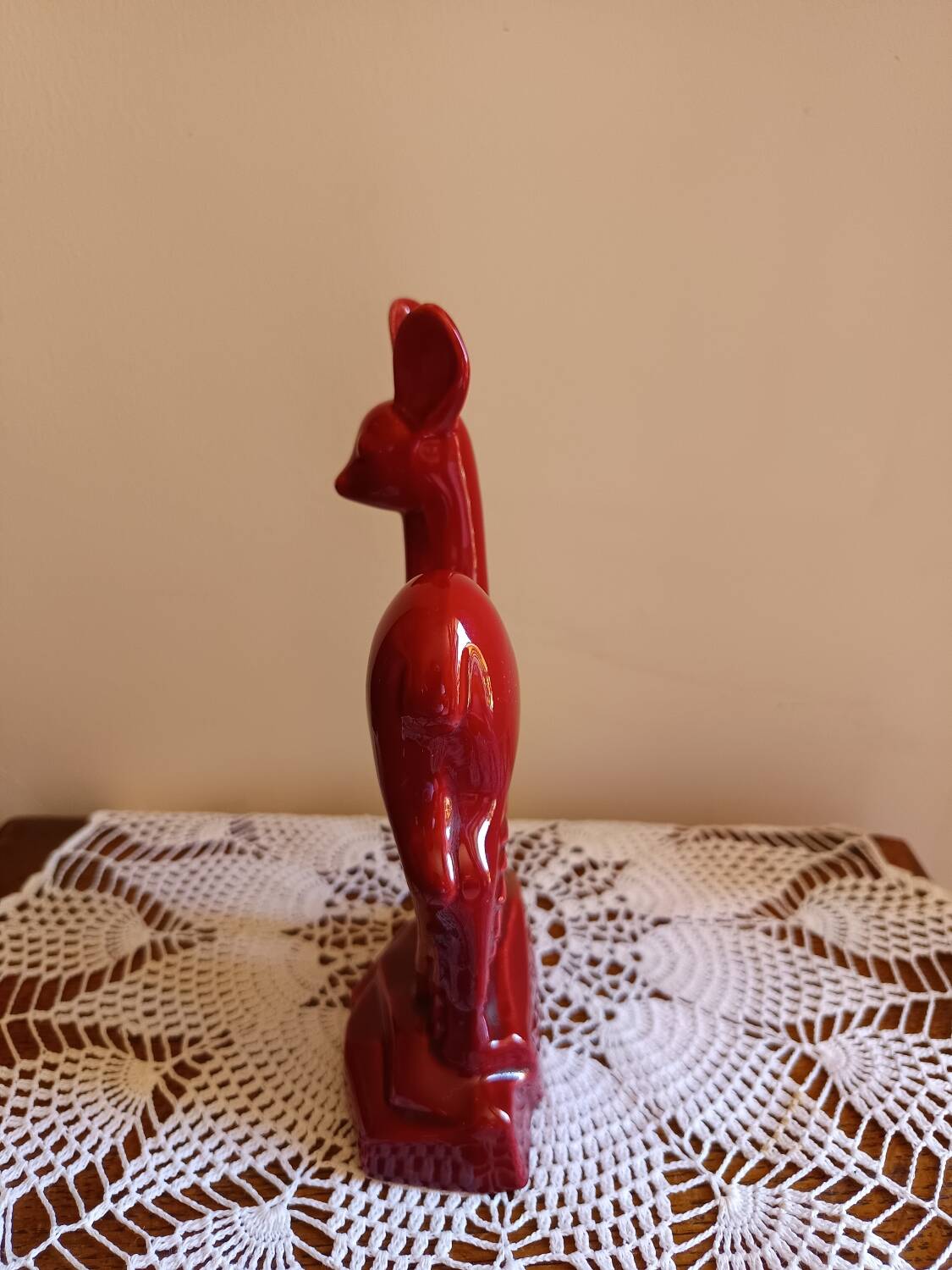 Bibelot Biche Saint Clément Rouge / bordeaux en céramique
Art Déco