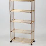 Modular gold metal wire shelf