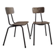 Paires de chaises d'écolier 