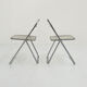 Chaise Plia transparente par Giancarlo Piretti pour Castelli, 1960