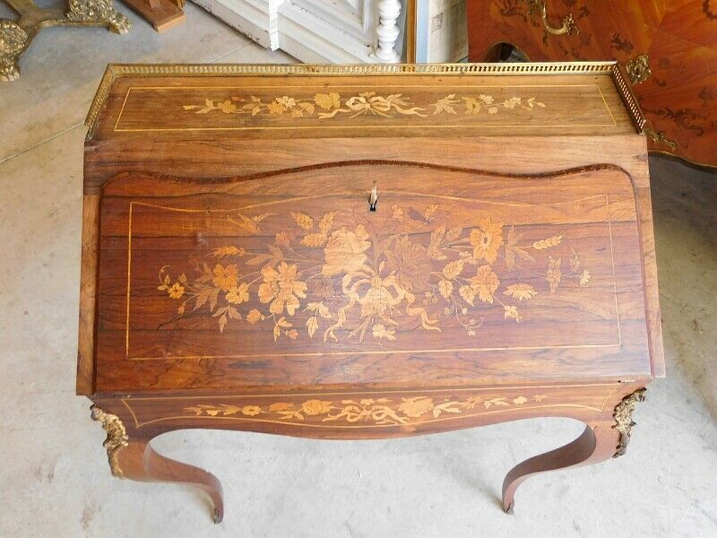Secrétaire de dame marquete style Louis XVI