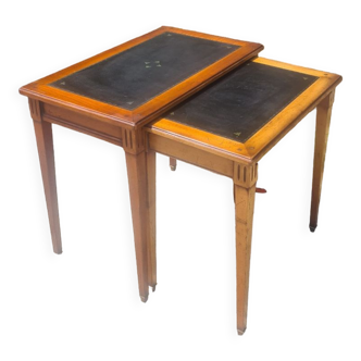 Suite de 2 tables gigognes de style empire