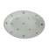 Oval porcelain dish Moulin des Loups Hamage decoration Burgundy