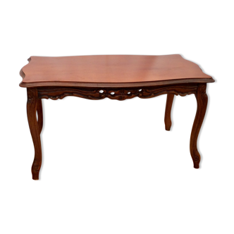 Table bas en bois de salon style Louis XV