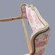 Lit basket in Louis XV style, TOILE DE JOUY tapestry.