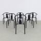 6x Postmodern Dining Chair “Maxmo” by Ikea, 1980s