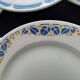 Set of 6 mismatched flat plates HBCM and Badonviller