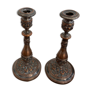bougeoirs en laiton