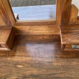 Polished 1930s walnut dressing table