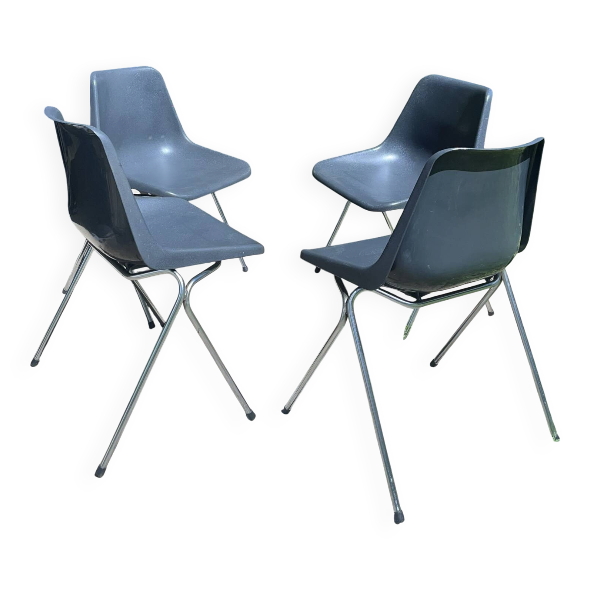 4 Robin Day / Hille design chairs