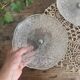 Antique footed bowls, early 20th century compotiers.