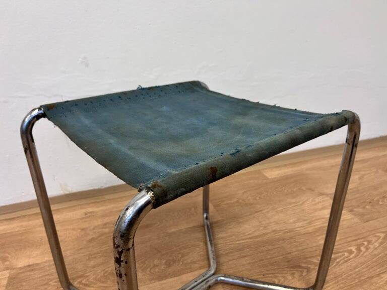 Tabouret Bauhaus Chrome Thonet B8 par Marcel Breuer, 1930