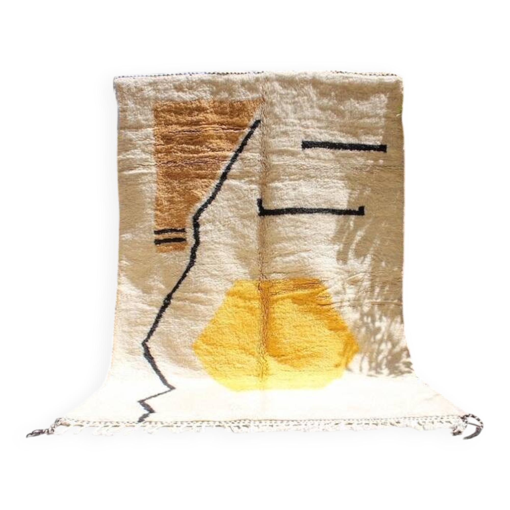 Handmade pure wool rug, size 150 x 250 cm.