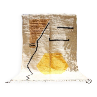 Handmade pure wool rug, size 150 x 250 cm.