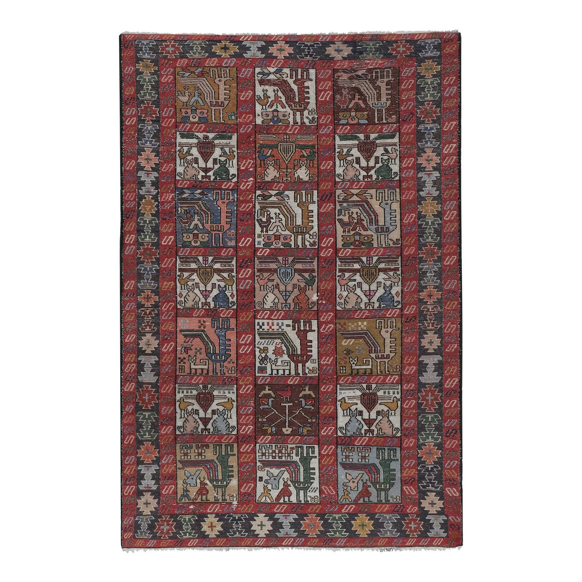 Tapis turc vintage fait main 120x185 cm