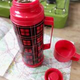 Vintage Scottish red thermos