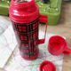 Thermos rouge écossais vintage