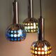 Mid Century Cascade suspension with 3 light points, Massive Belgium 1960