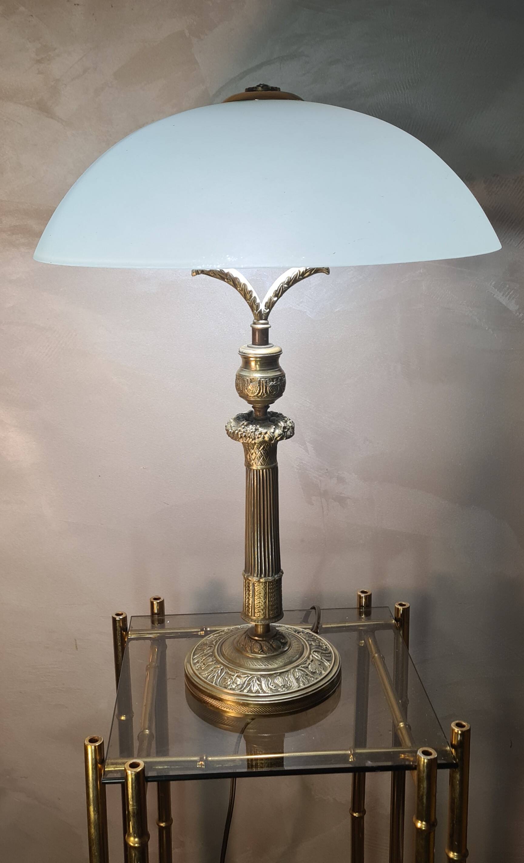 Elégante Lampe Napoléon III de bureau fin 18e   47x33
