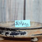 Antique round glass bell 26.5 cm high bridal globe
