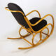 Mid-century beech bentwood rocking chair from ton, 1960s