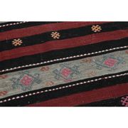 Flatweave Antique Turkish Vintage Orange Kilim Rug 153x332