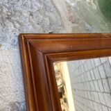 Rectangular wood mirror