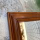 Rectangular wood mirror