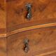 Antique trumeau in walnut, Italy, early 20th century.