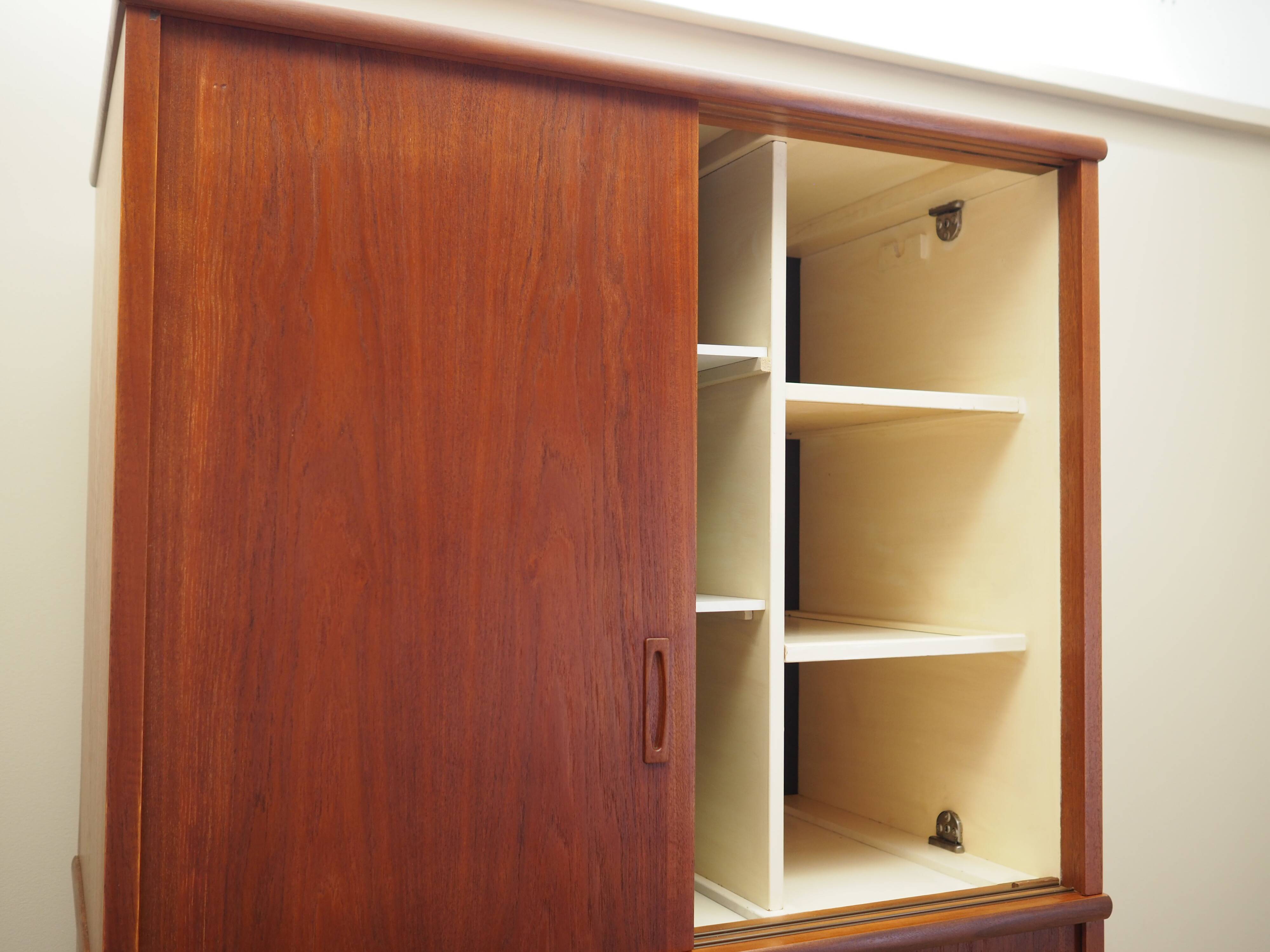 Teak wardrobe, Danish design, 1970s, production: Denmark