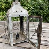 Lantern candle holder with glasses