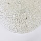 Round textured glass ceiling light J. T. Kalmar mid-century, Austria, 1960s
